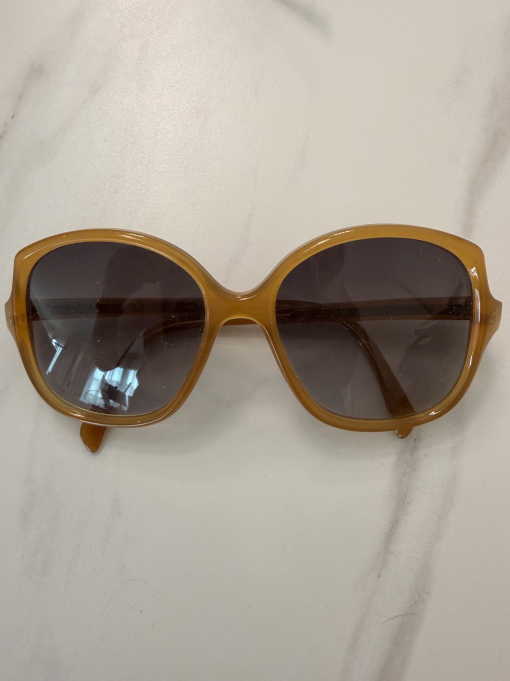 Celine Oversized Amber Brown Women's Sunglasses